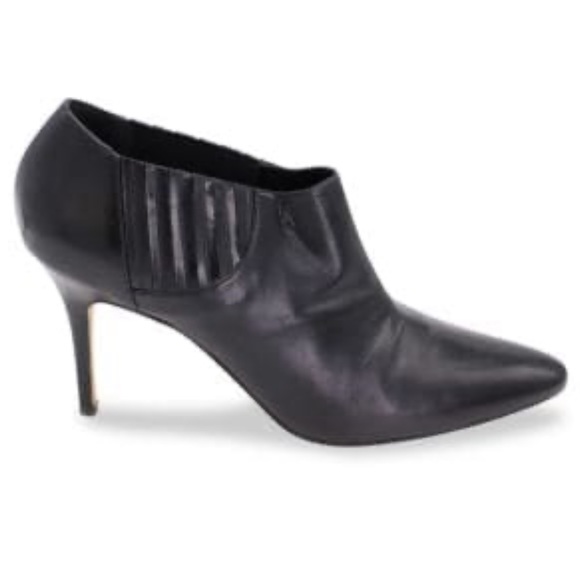 Manolo Blahnik Shoes - Manolo Blahnik Black Leather Ankle High Heel Boots Booties 10